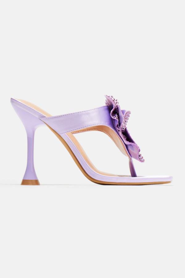 Purple Fashion Nova In First Place Heeled Women Sandals USA | 623078VYD