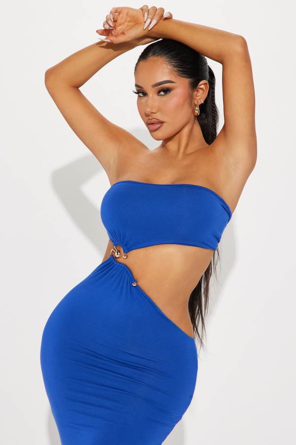 Royal Fashion Nova Anna Cutout Maxi Women Dress USA | 837610ROU