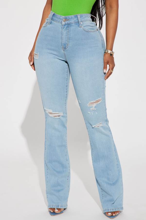 Wash Fashion Nova Got It Like That Curvy Stretch Bootcut Women Jeans USA | 915308DKS