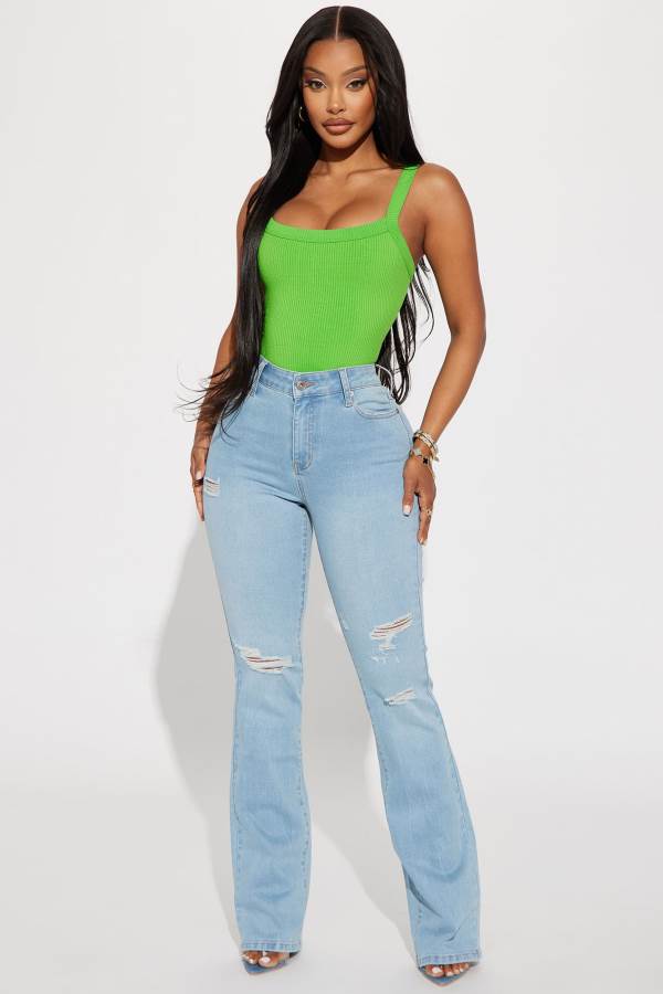 Wash Fashion Nova Got It Like That Curvy Stretch Bootcut Women Jeans USA | 915308DKS