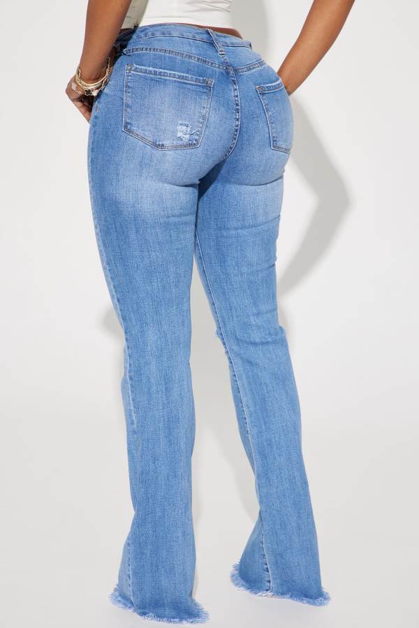 Wash Fashion Nova Live And Learn Stretch Bootcut Women Jeans USA | 693702OFJ