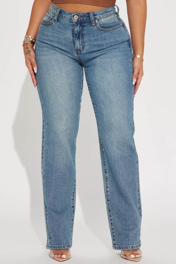 Wash Fashion Nova My Whole Heart Straight Leg Women Jeans USA | 537614XCM