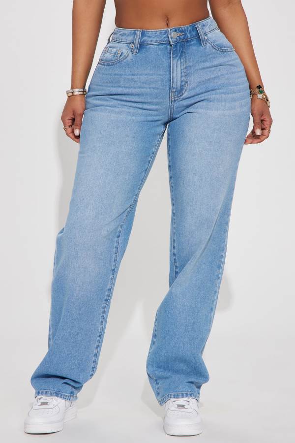 Wash Fashion Nova No Promises Straight Leg Women Jeans USA | 741952QMT