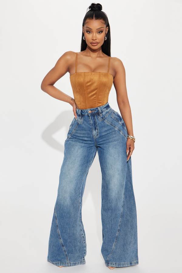 Wash Fashion Nova Obvious Reasons Baggy Women Jeans USA | 648519VEP