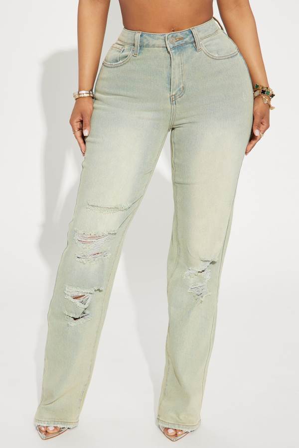 Wash Fashion Nova Off Topic Tinted Baggy Straight Leg Women Jeans USA | 940267TJN