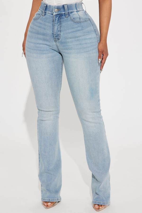 Wash Fashion Nova She Stands Out Tummy Control Bootcut Women Jeans USA | 341678XEW