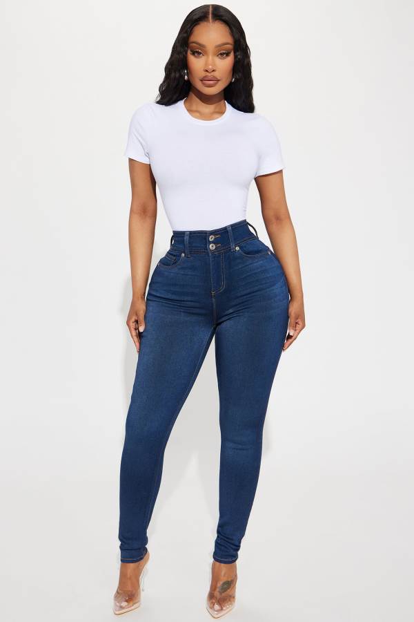 Wash Fashion Nova Snatch Me Tight Booty Lifter Skinny Women Jeans USA | 938615JPY