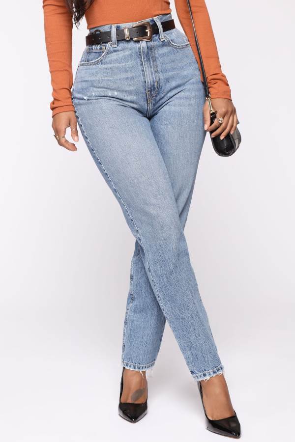 Wash Fashion Nova Very Special High Rise Mom Women Jeans USA | 516980EDG