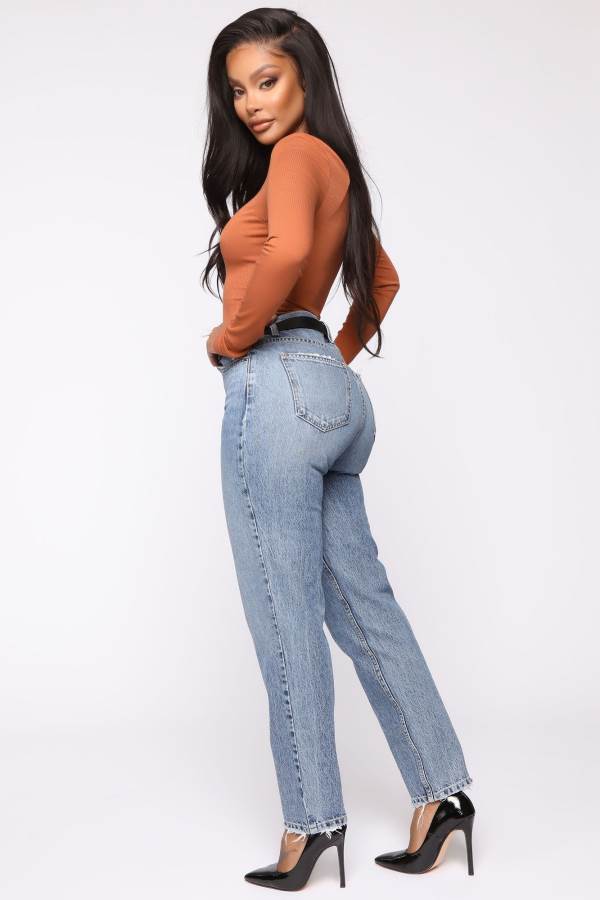 Wash Fashion Nova Very Special High Rise Mom Women Jeans USA | 516980EDG