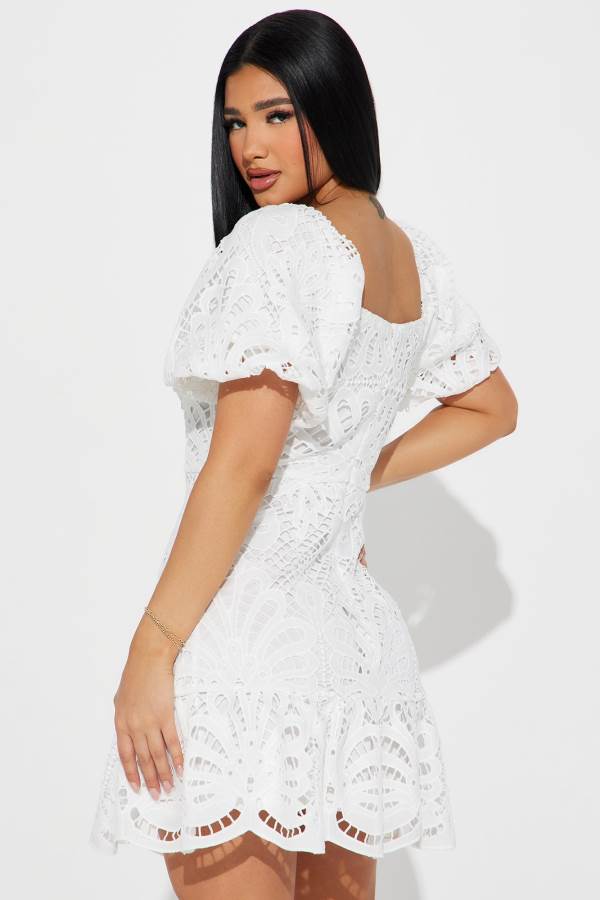 White Fashion Nova Key West Mini Women Dress USA | 359480DJZ